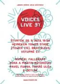 Na septembrovej Voices Live 31 NVMERI, Bútorovci aj Tomáš Ulej
